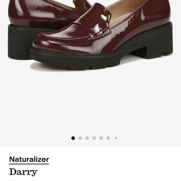 Naturalizer Glossy Brown Loafers - Picture 5 of 5
